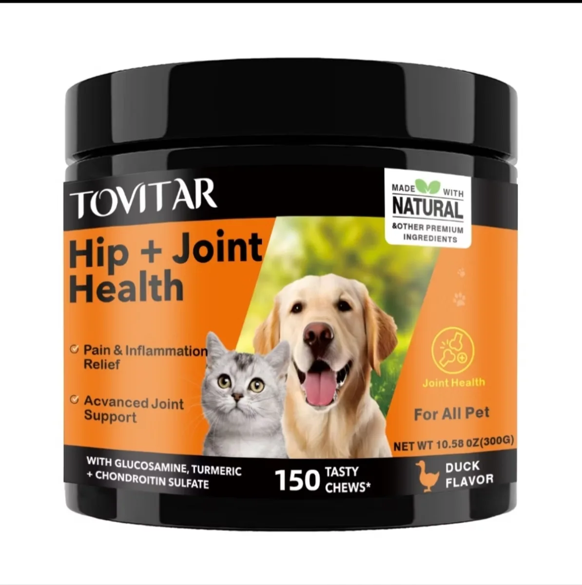 مکمل 150g مخصوص سگ و گربه TOVITAR 